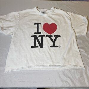 Fruit of the Loom White I Love NY Kids T-Shirt